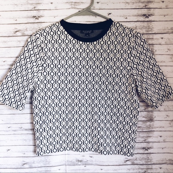 Topshop Tops - Topshop | Textured Mock Crop Top